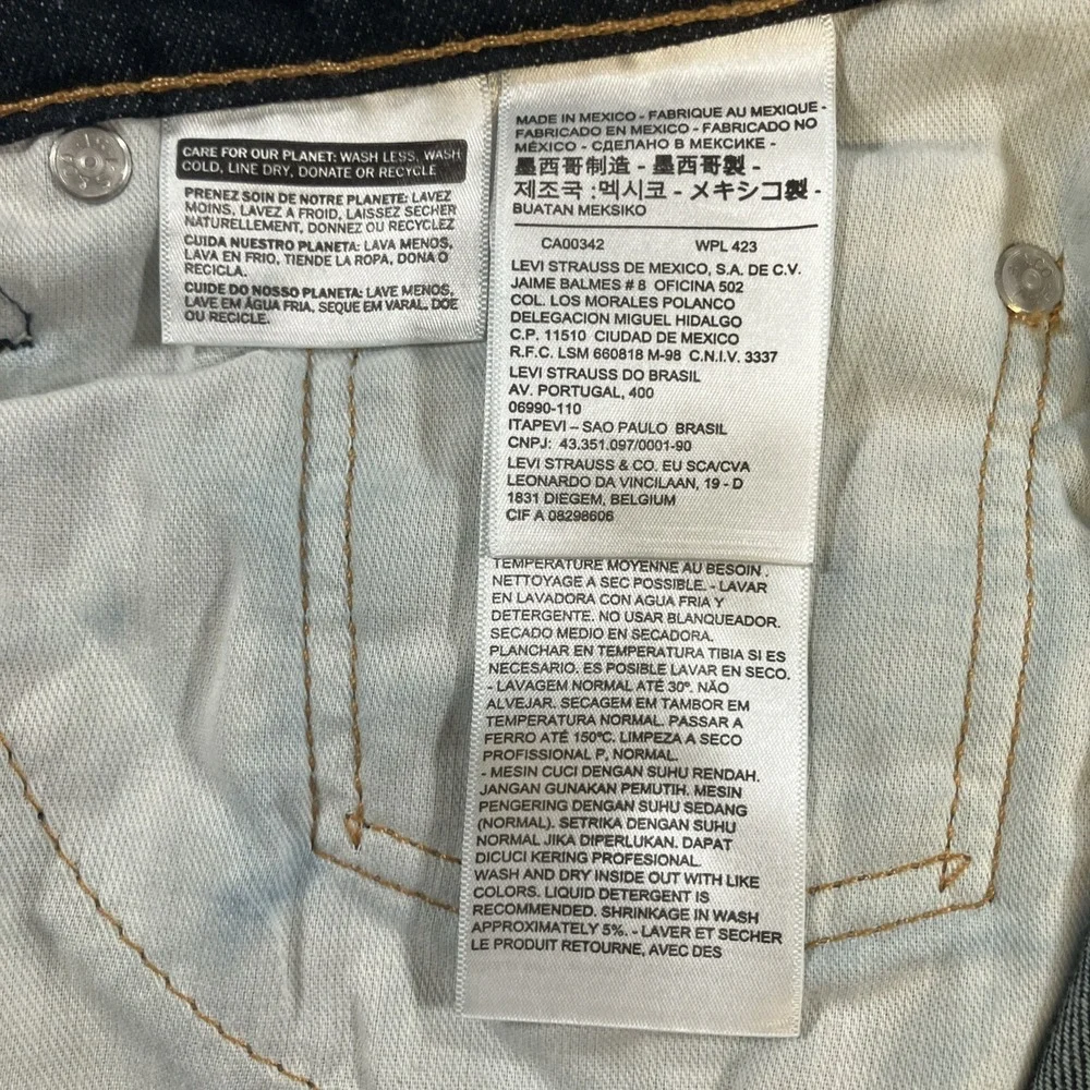 Levi's 541 Jeans‎ Mens 40x30 Dark Wash Athletic Taper Stretch Denim